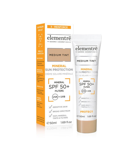 Buy Elementre Spf 50+ Medium Mineral Protection Sunscreen